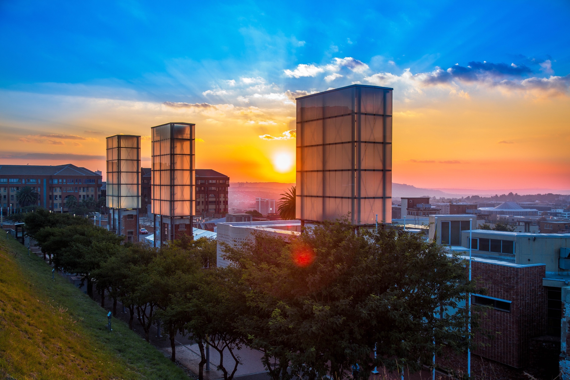 Constitution Hill: Awaiting Trial Block sunset