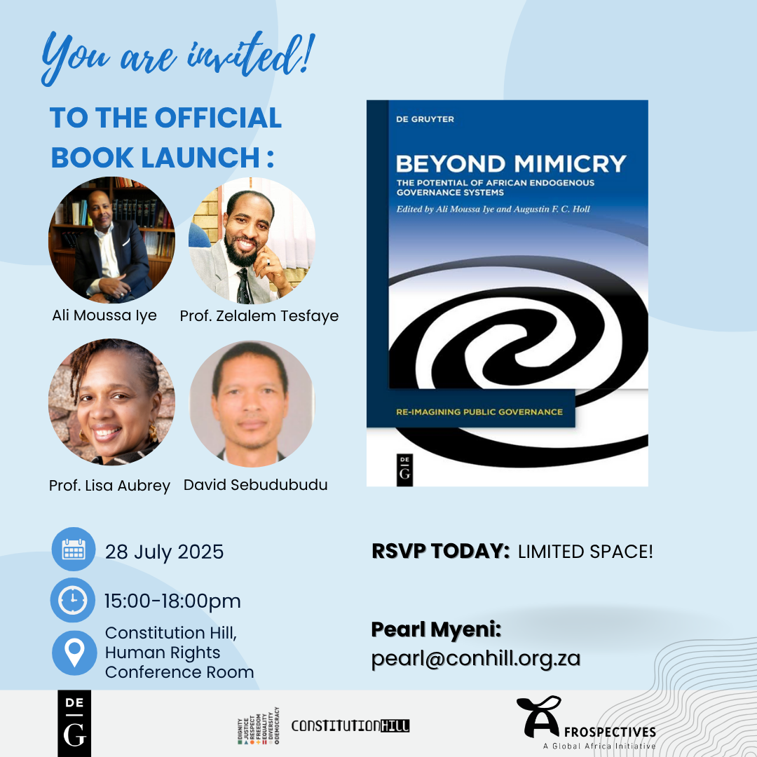 Constitution Hill: Beyond MIMICRY Book Launch