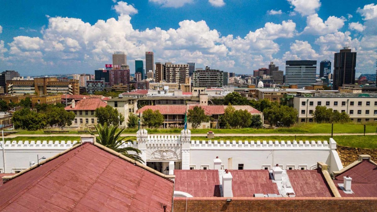 Constitution Hill: The Constitution Hill precinct offers some great views over the city of Johannesburg.
