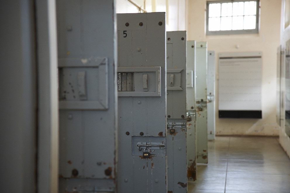 Black inmates isolation cells Constitution Hill