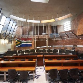 Constitution Hill: Constitutional Court chamber