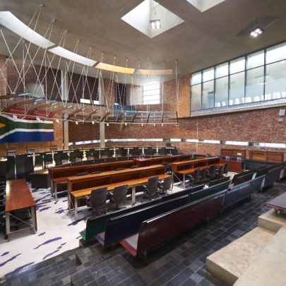 Constitution Hill: Constitutional Court chamber
