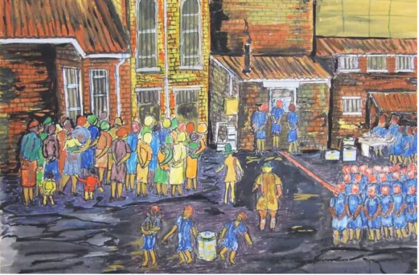 Constitution Hill: Painting by Fatima Meer