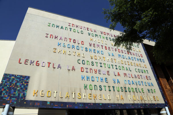 Constitution Hill: The exterior of the Constitutional Court of South Africa.