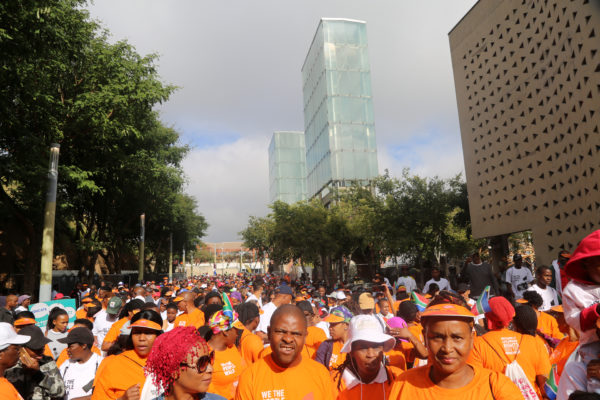 Constitution Hill: Walkers gather at the start of the 2019 edition of the We The People Walk at Constitution Hill.