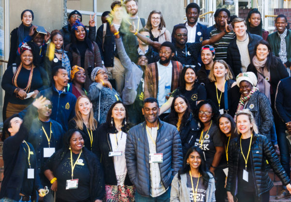 Constitution Hill: Amnesty International South Africa youth activists and supporters with Amnesty International Secretary General, and South African, Kumi Naidoo.
