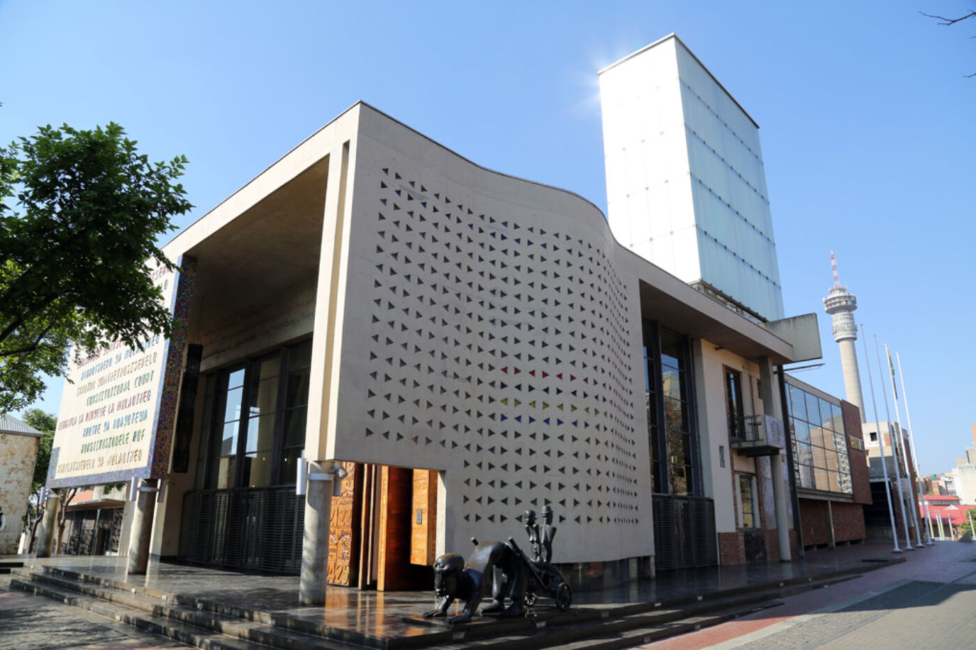 Archive photograph of the Constitutional Court building at Constitution Hill in Johannesburg